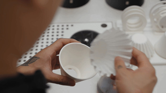 How to flatten wave filter paper with the Pressor